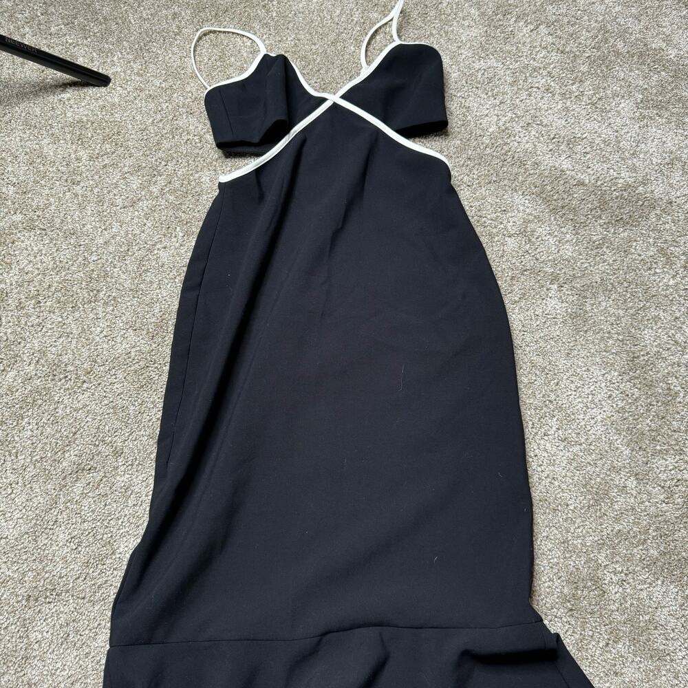 Likely ADABELL Sleeveless Cutout Midi Dress in Black/White NWT Size 6 - Picture 3 of 5